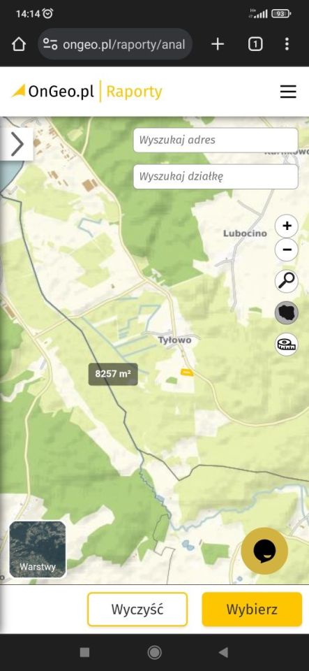 Działka leśna Tyłowo. Zdjęcie 2