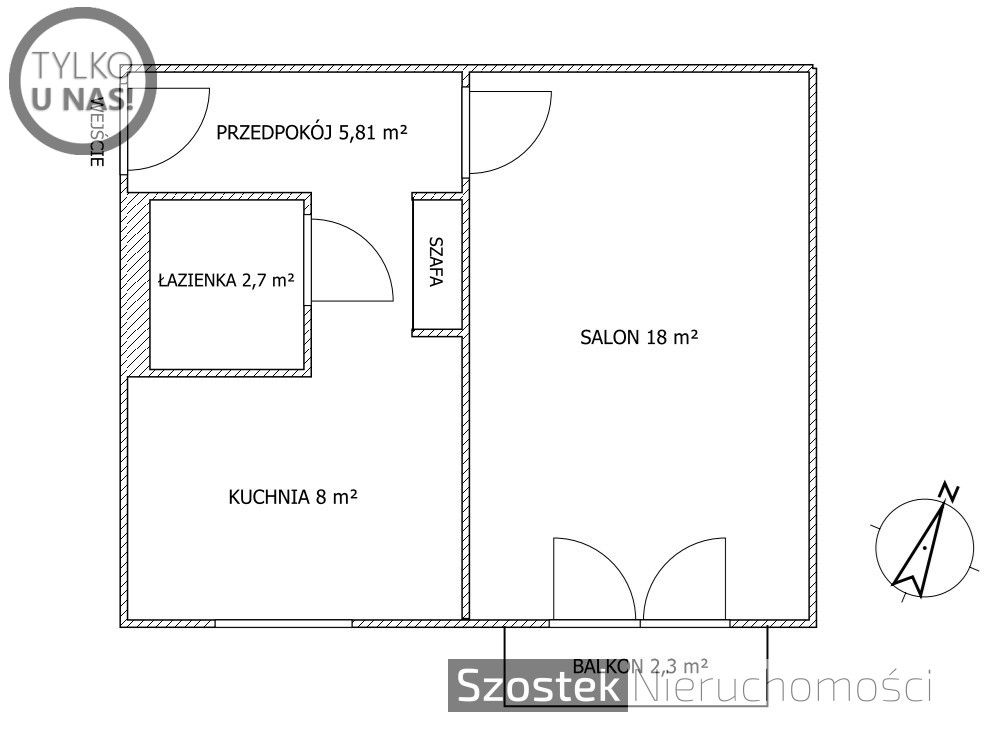 Mieszkanie 1-pokojowe Kraków Nowa Huta, os. Słoneczne. Zdjęcie 16