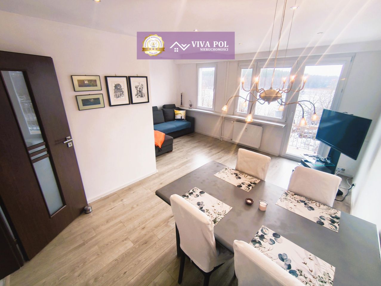 Mieszkanie 2-pokojowe Mrągowo, os. Grunwaldzkie. Zdjęcie 1