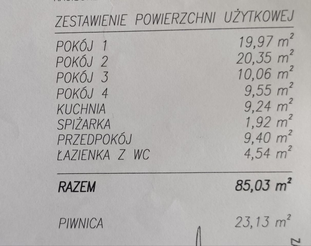 Mieszkanie 4-pokojowe Racibórz Centrum, ul. Tadeusza Kościuszki