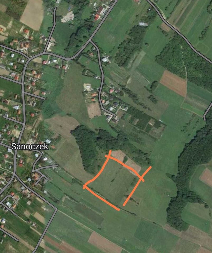Działka Sanoczek, bez pośrednika 2.43 ha