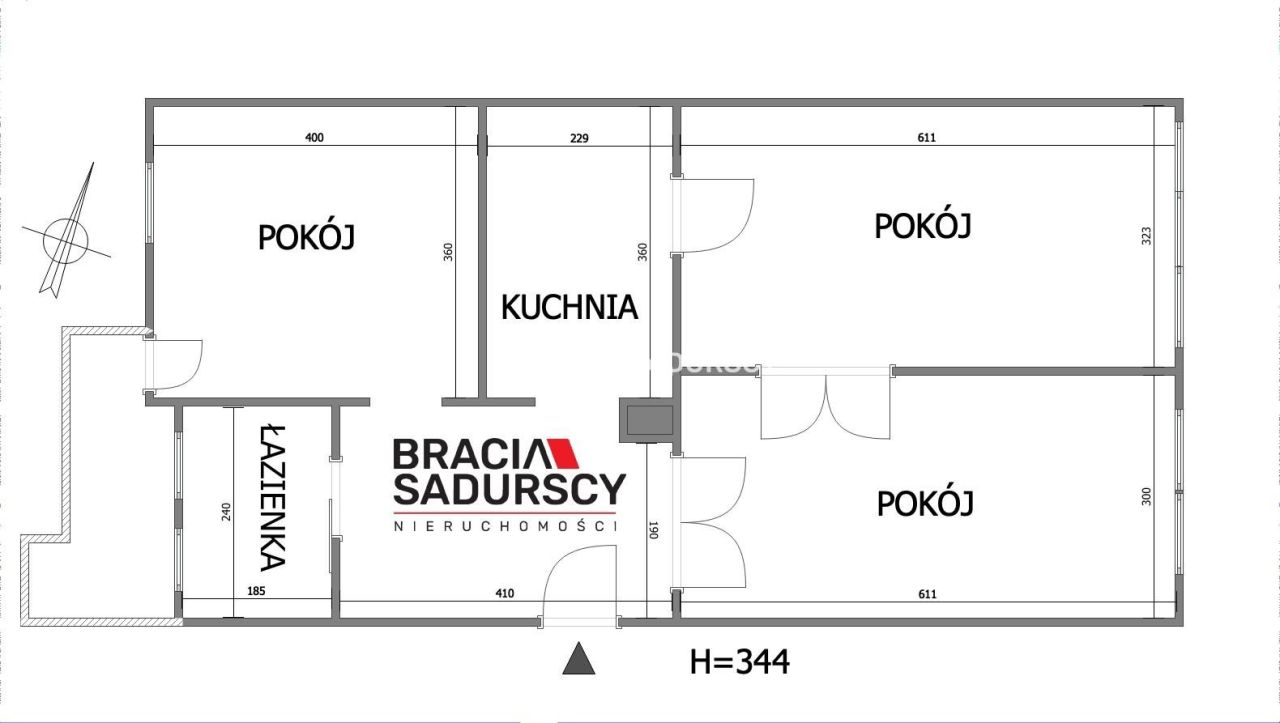 Mieszkanie 3-pokojowe Kraków Stare Miasto, ul. Stanisława Staszica. Zdjęcie 22