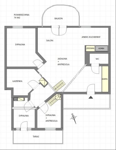 Mieszkanie 6-pokojowe Kraków, ul. Saska. Zdjęcie 2