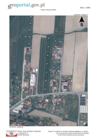 Działka budowlana Wysocko Małe, ul. Pod Borkiem. Zdjęcie 2