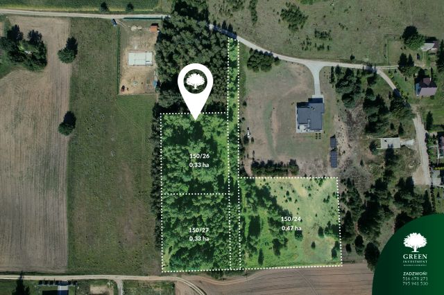 Działka rolno-budowlana Sikory. Zdjęcie 1