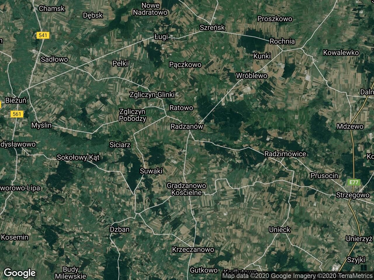 Działka budowlana Radzanów, ul. Raciążska