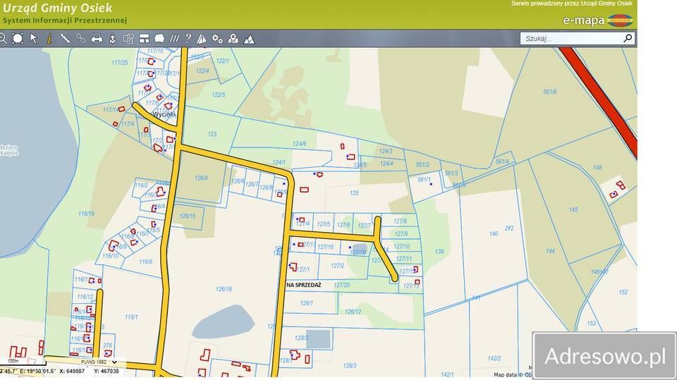 Działka rekreacyjna Wycinki. Zdjęcie 2