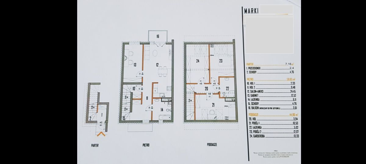 dom szeregowy, 4 pokoje Marki, ul. Jastrzębia. Zdjęcie 8