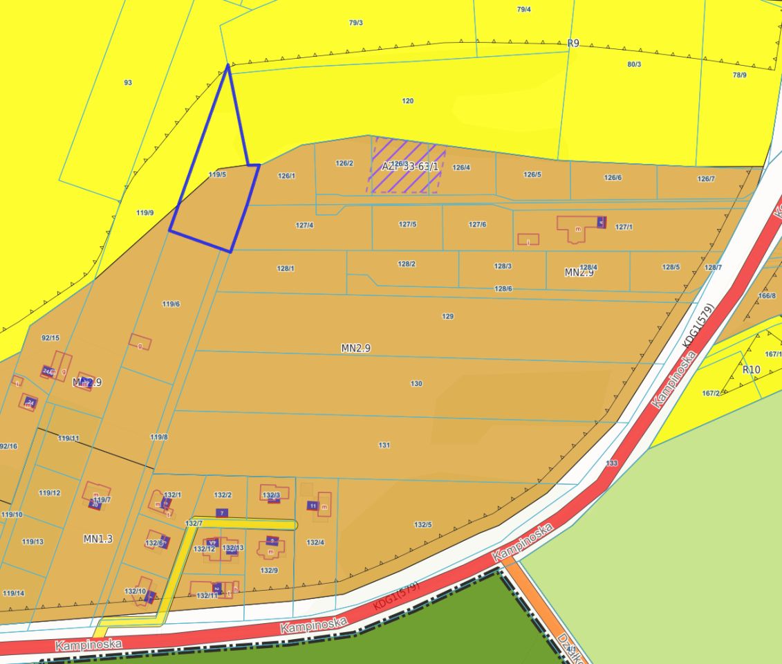 Działka rolno-budowlana Kazuń-Bielany, ul. Kampinoska. Zdjęcie 3