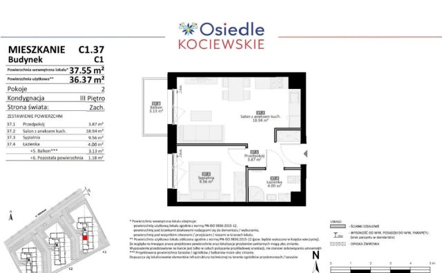 Mieszkanie 2-pokojowe Tczew. Zdjęcie 18