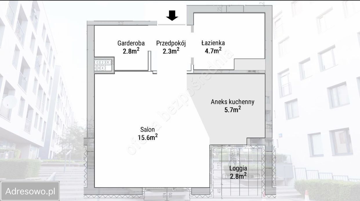Mieszkanie 1-pokojowe Warszawa Praga-Południe, ul. Kwatery Głównej. Zdjęcie 3