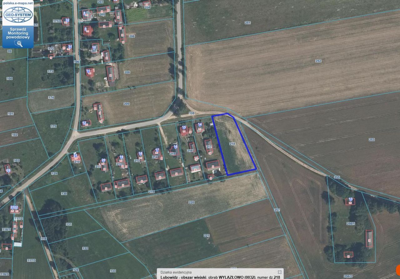 Działka rolna Wylazłowo