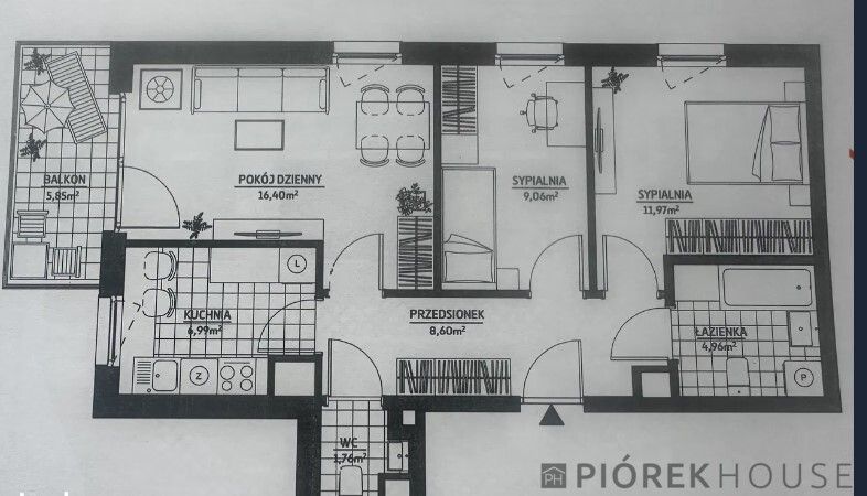 Mieszkanie 3-pokojowe Warszawa Mokotów, ul. Mangalia. Zdjęcie 11