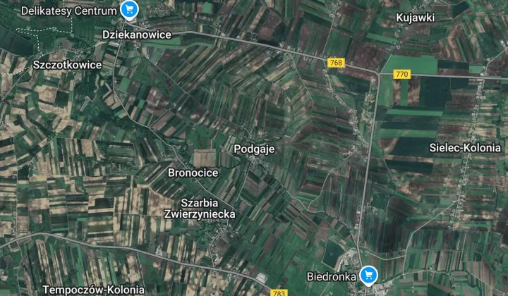 Działka rolna Podgaje