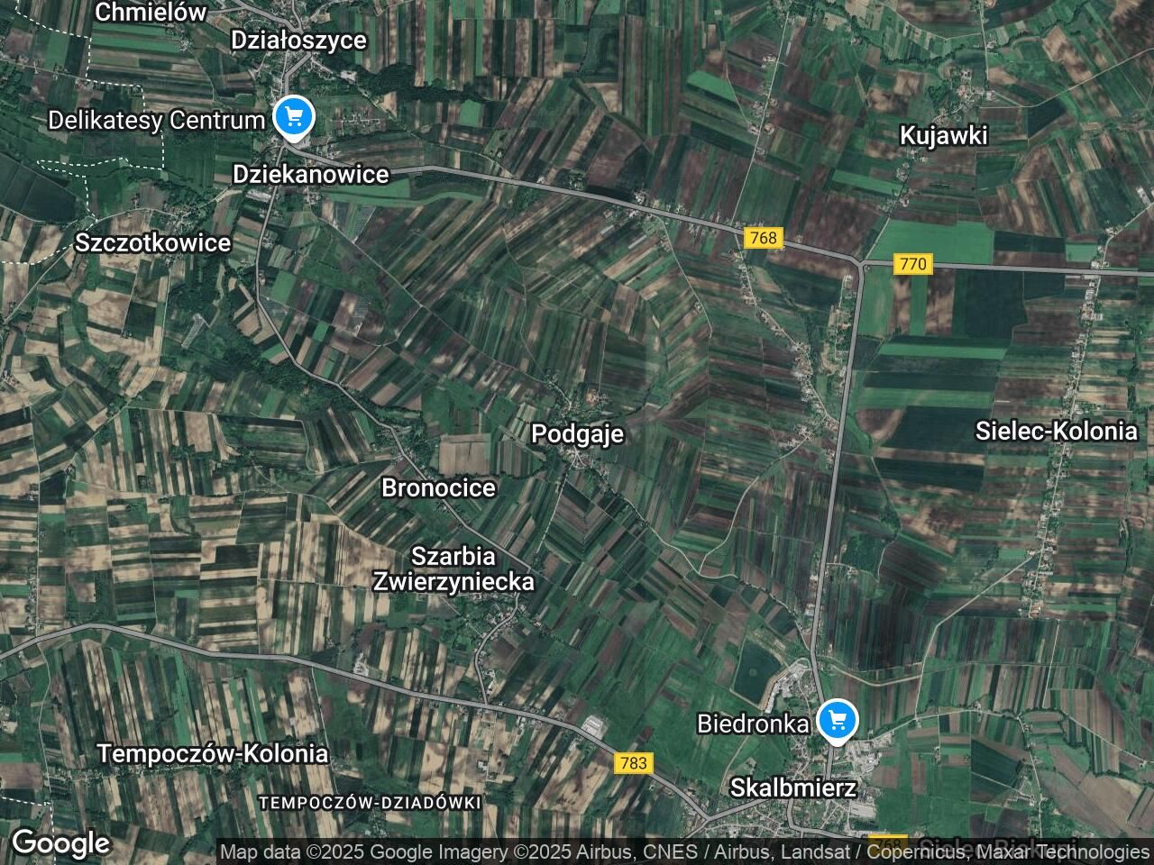 Działka rolna Podgaje