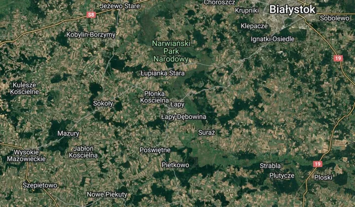 Działka inwestycyjna Łapy