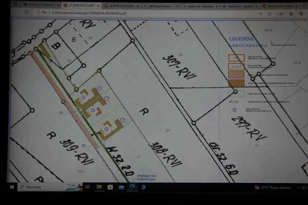 Działka budowlana Przybyszowy. Zdjęcie 4