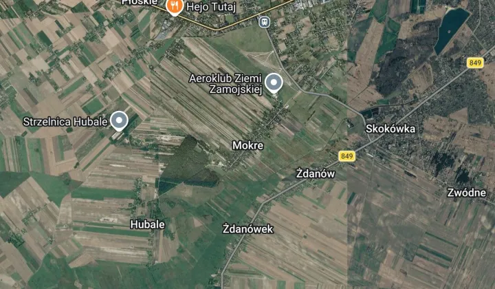 Działka rolno-budowlana Mokre, Mokre kolo Hubal