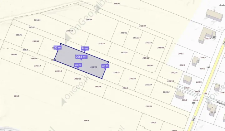 Działka rolno-budowlana Zelewo Grabowina, ul. Daglezjowa