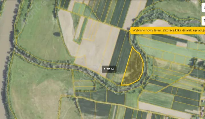 Działka rolna Manasterz Zarzecze