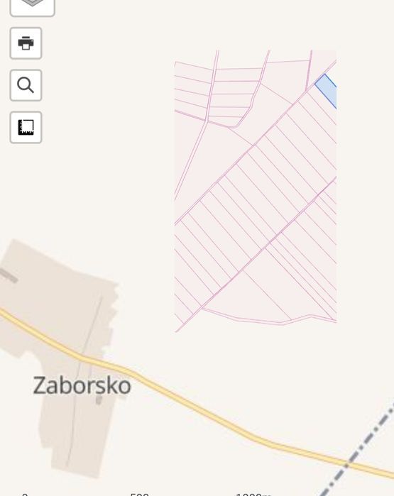 Działka rolna Zaborsko