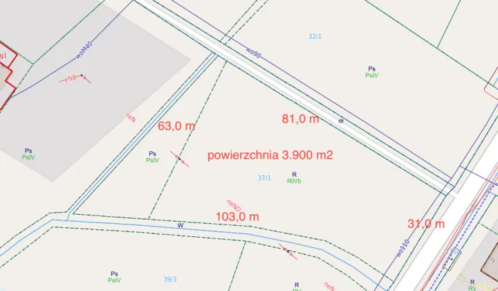 Działka siedliskowa Chrośna