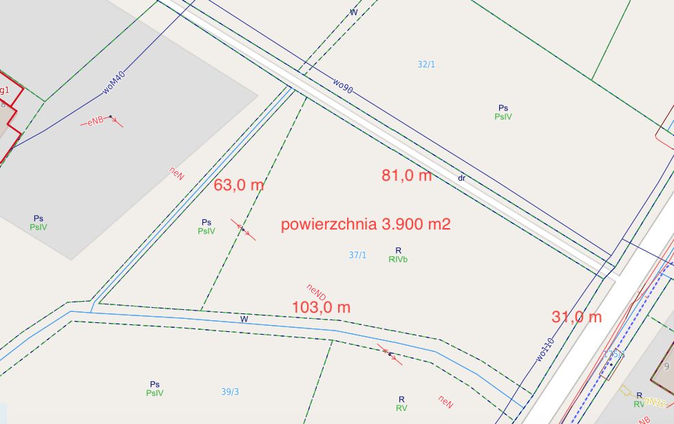 Działka siedliskowa Chrośna