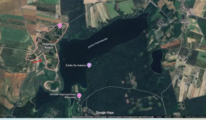 Działka rekreacyjna Chomiąża Księża