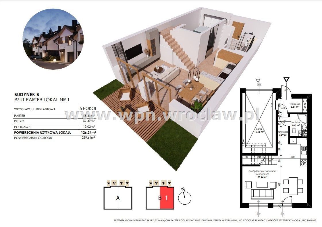 bliźniak, 5 pokoi Wrocław Krzyki, ul. gen. Stefana Grota-Roweckiego. Zdjęcie 6