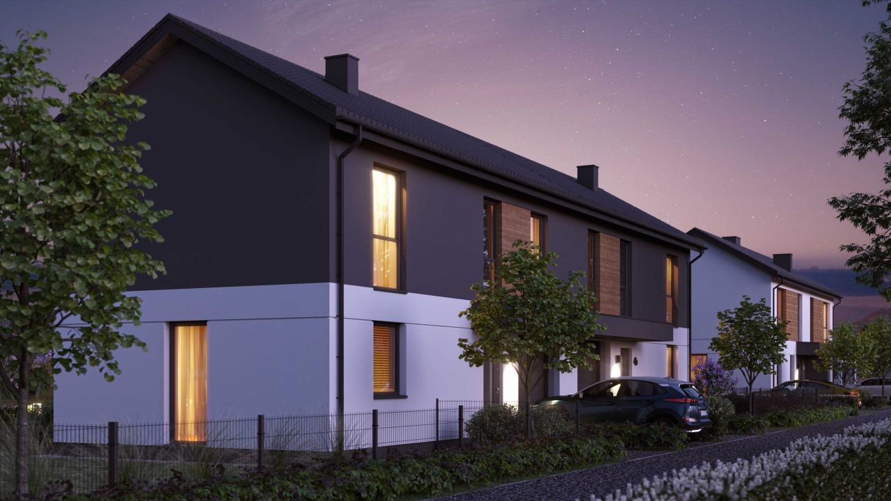 dom szeregowy Paprotnia, ul. Radosna. Zdjęcie 2