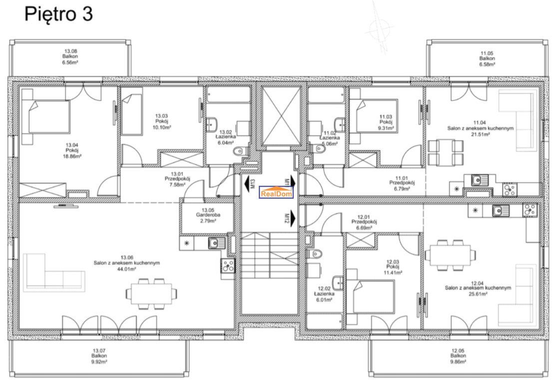 Mieszkanie 2-pokojowe Kraków Bieżanów, ul. Bieżanowska. Zdjęcie 7