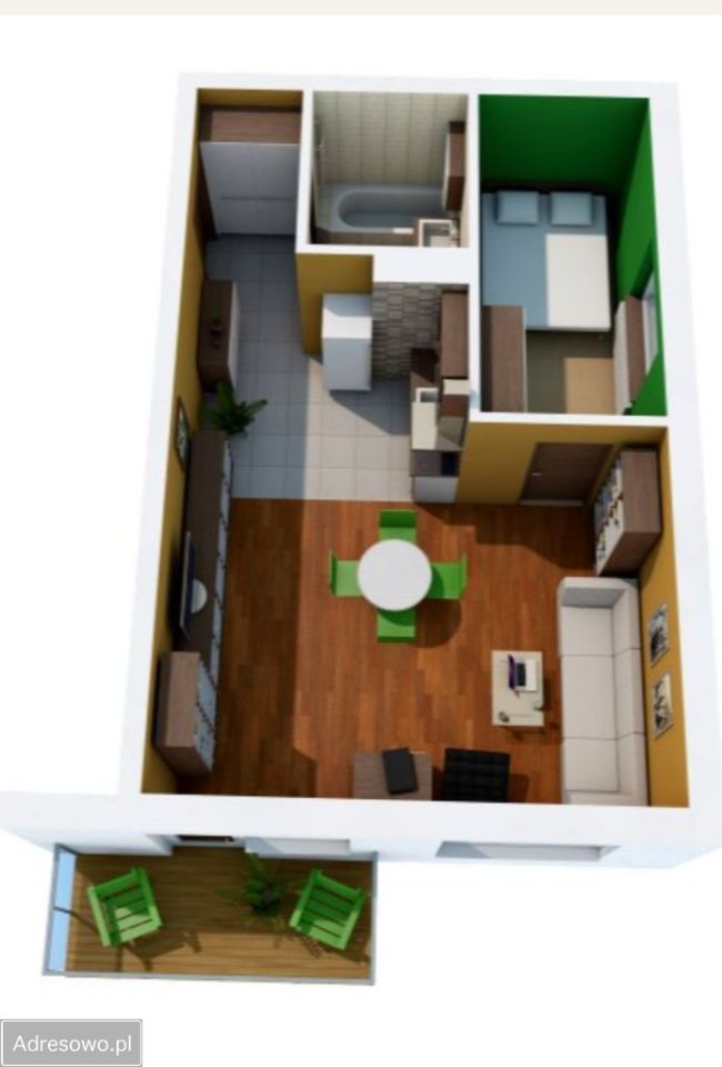 Mieszkanie 2-pokojowe Zamość, ul. Jana Heweliusza. Zdjęcie 7