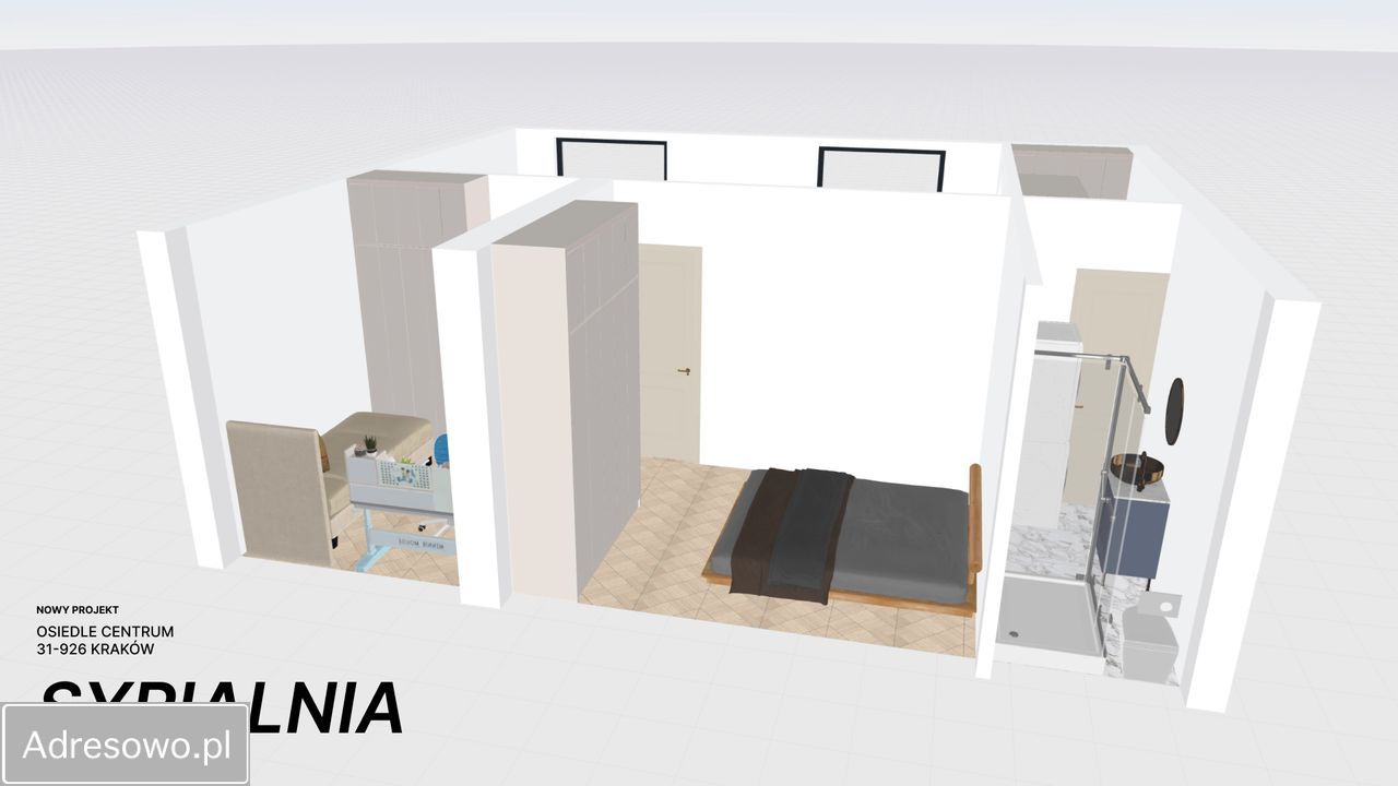 Mieszkanie 3-pokojowe Kraków Nowa Huta, os. Centrum B. Zdjęcie 8