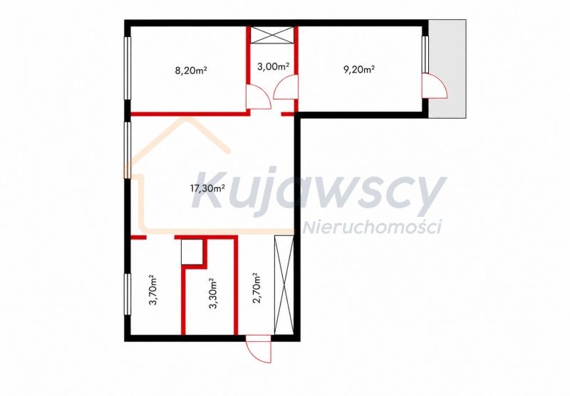 Mieszkanie 3-pokojowe Łódź Dąbrowa, ul. Walerego Przyborowskiego. Zdjęcie 11