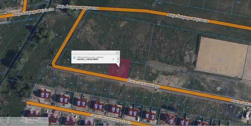 Działka budowlana Mława, ul. Piotra Jankowskiego. Zdjęcie 3