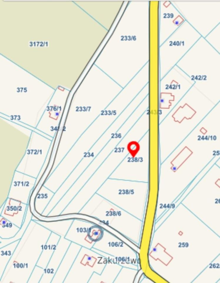 Działka budowlana Zakurzewo. Zdjęcie 1