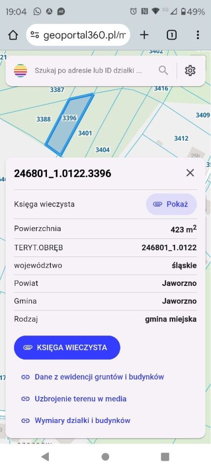 Działka budowlana Jaworzno Dąbrowa Narodowa. Zdjęcie 3