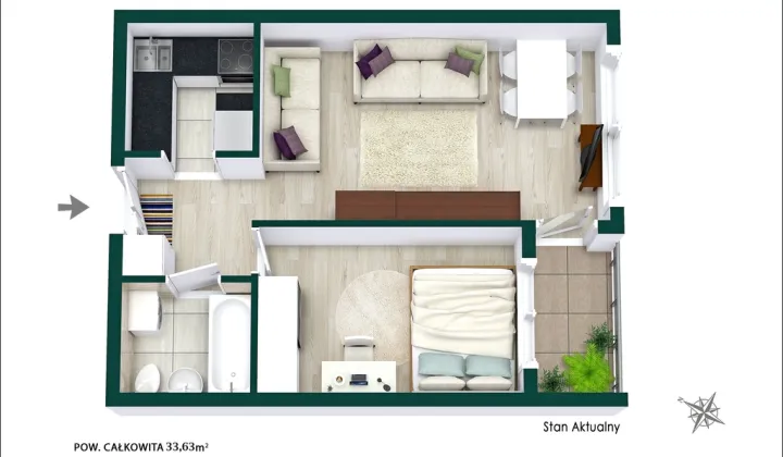 Mieszkanie 2-pokojowe Warszawa Praga-Północ, ul. Targowa