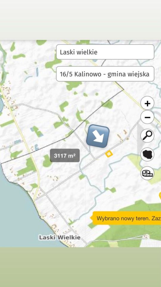 Działka rolno-budowlana Laski Wielkie. Zdjęcie 2