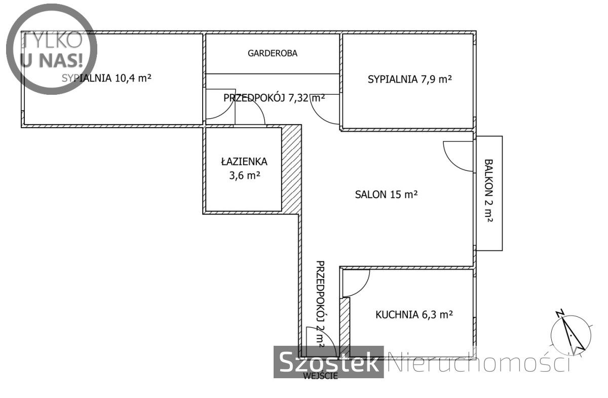 Mieszkanie 3-pokojowe Kraków Krowodrza, ul. Mazowiecka. Zdjęcie 19