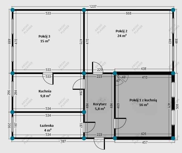 Mieszkanie 3-pokojowe Gdańsk Śródmieście, ul. Strzelecka. Zdjęcie 8