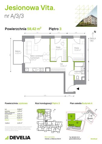 Mieszkanie 3-pokojowe Gdańsk Wrzeszcz, ul. Jesionowa. Zdjęcie 6