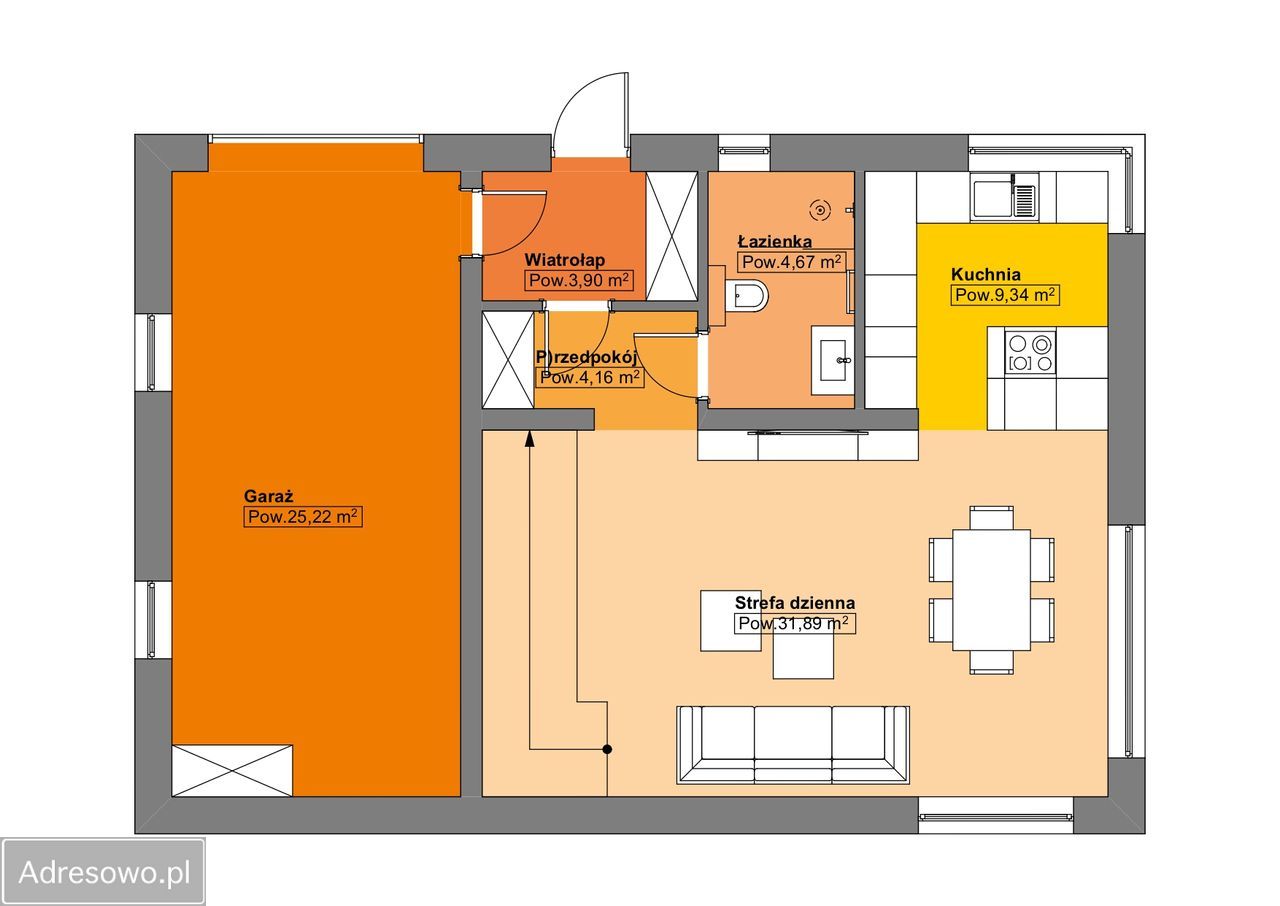 dom wolnostojący, 4 pokoje Żory Rogoźna, ul. Jęczmienna. Zdjęcie 19