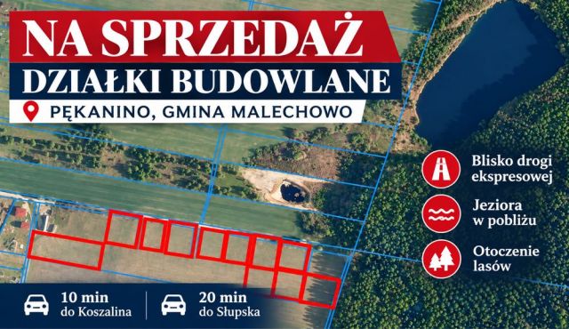 Działka budowlana Pękanino. Zdjęcie 1