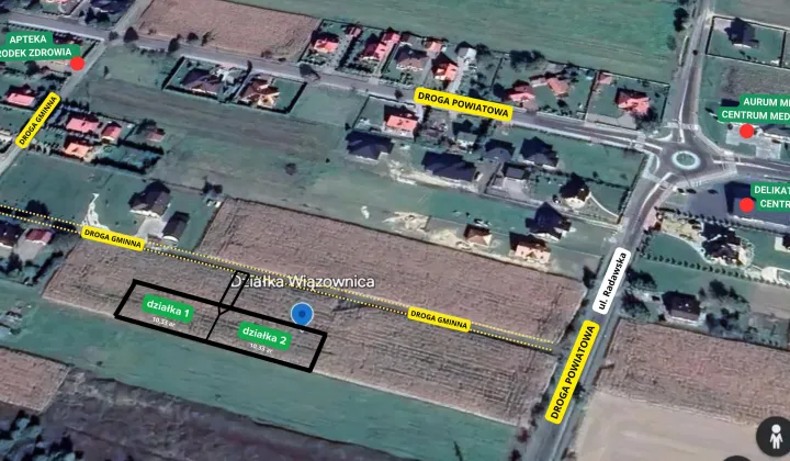 Działka budowlana Wiązownica Pod Piwodą, ul. Radawska