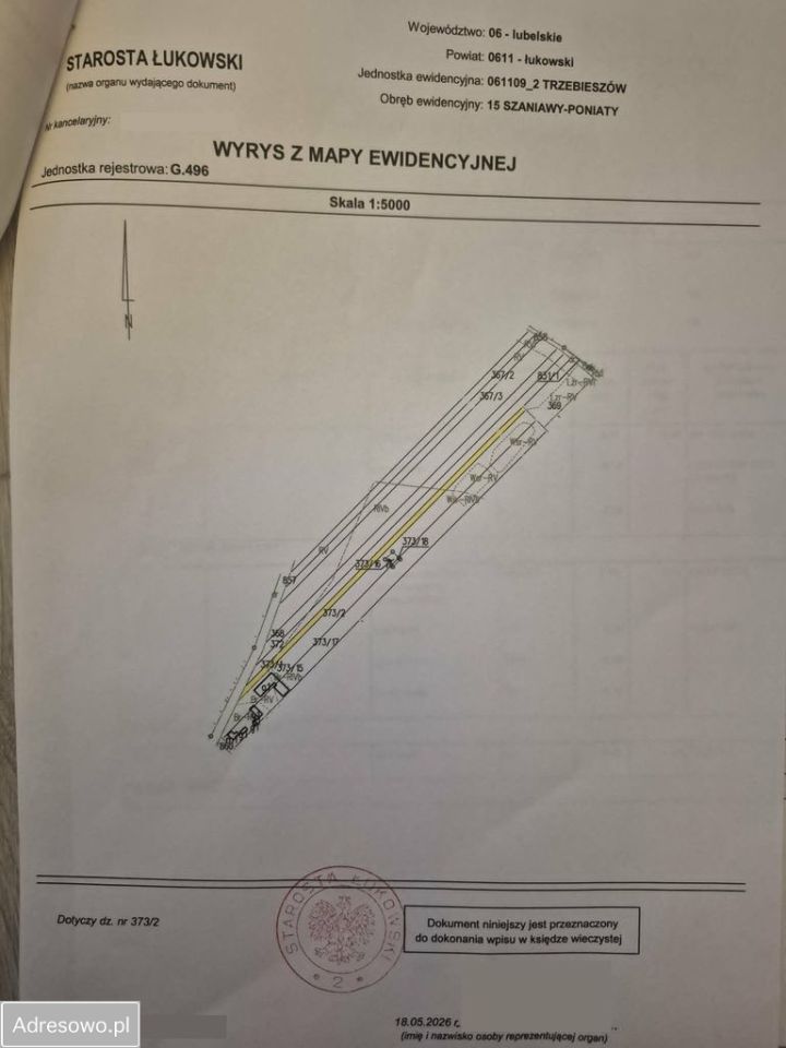 Działka rolna Szaniawy-Poniaty. Zdjęcie 2