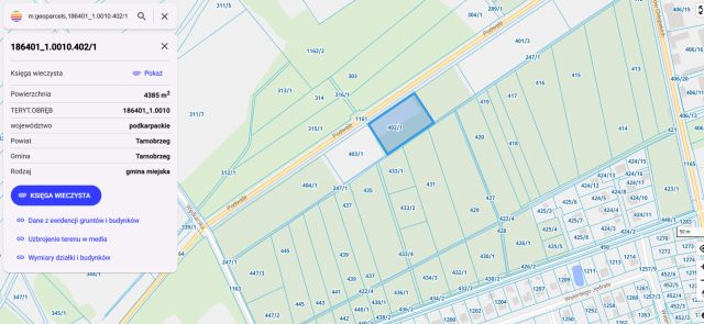 Działka inwestycyjna Tarnobrzeg Zakrzów, ul. Podwale. Zdjęcie 1