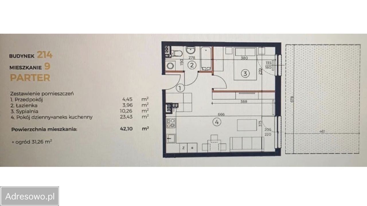 Mieszkanie 2-pokojowe Poznań Chartowo, ul. Florentyny Luboińskiej. Zdjęcie 7