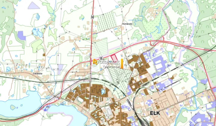 Działka inwestycyjna Ełk, ul. Zamkowa