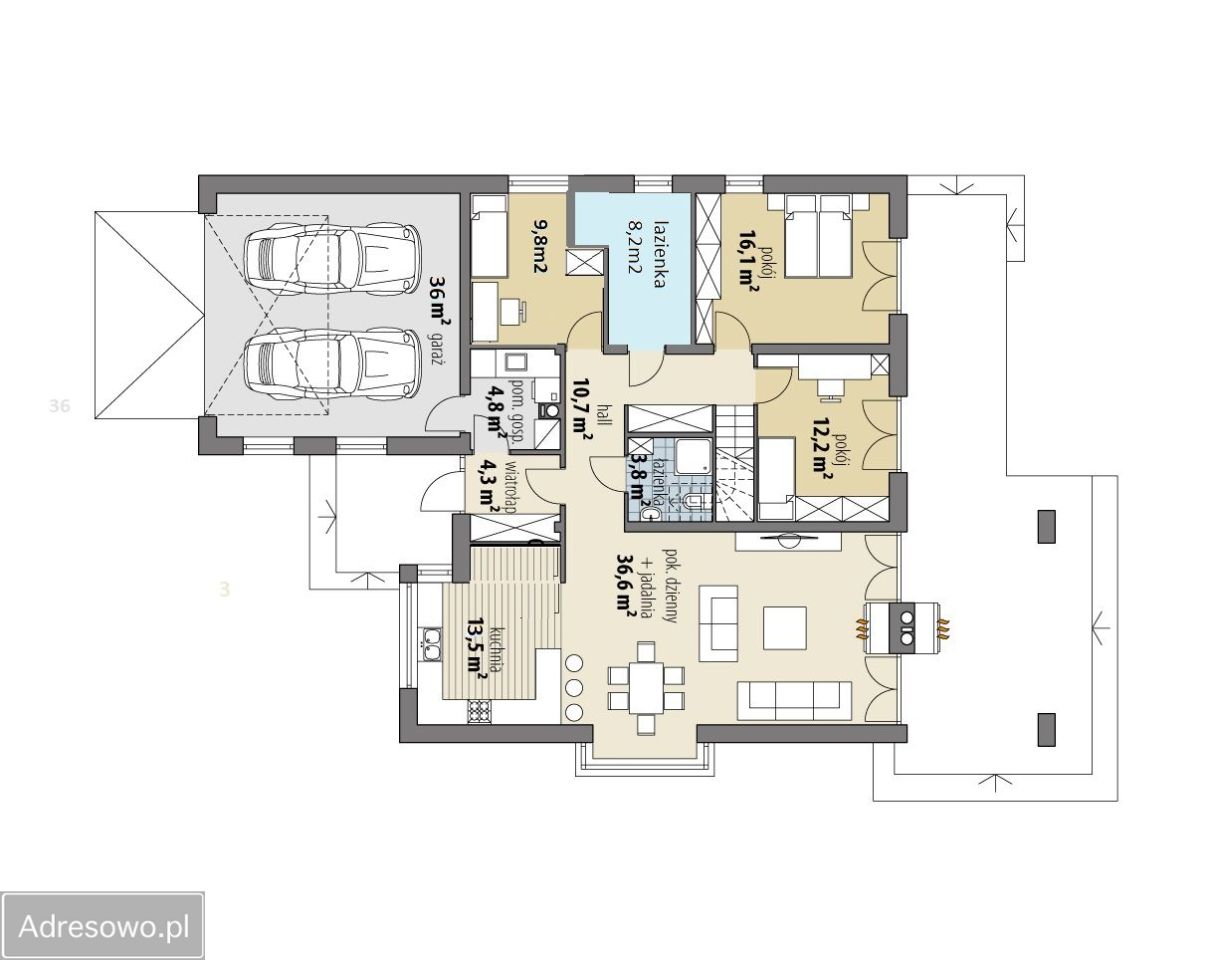 dom wolnostojący, 5 pokoi Milówka, ul. Wichrowa. Zdjęcie 17